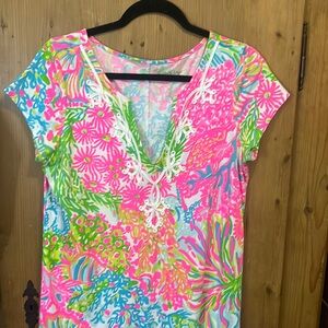 Lilly Pulitzer L Brewster dress in More Lovers Coral